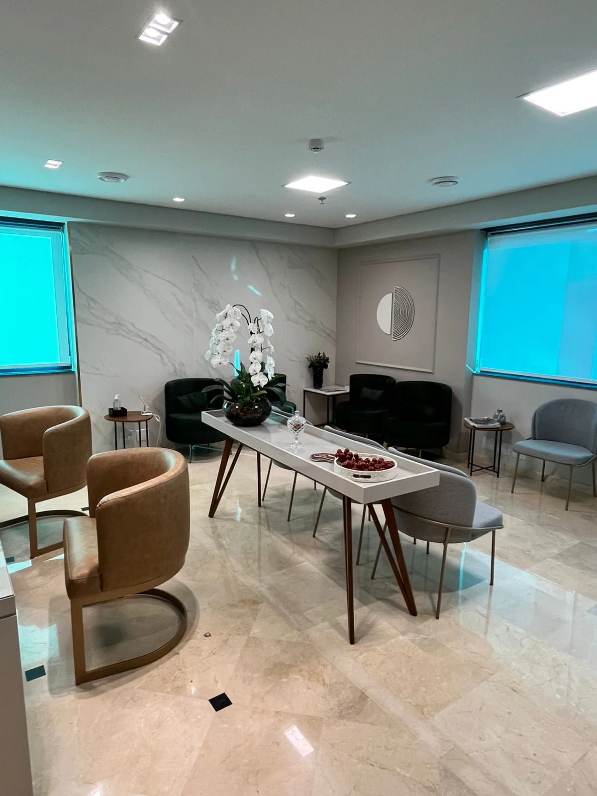 Ambiente acolhedor da clínica da Dra. Ana Luiza Scoralick